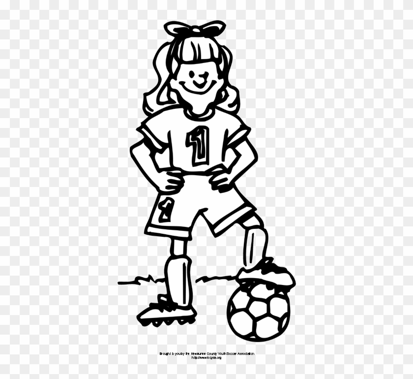 Coloring Pages Soccer Girl - Girl Soccer Player #1119894