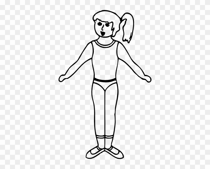 Coloring Sheet Body Of A Girl Ballerina To Pri On Coloring - Outline Picture Of Human Body #1119904