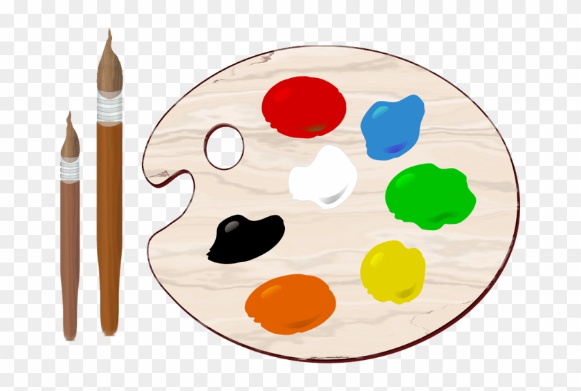 Paint Holder Clipart 5 By Russell - Paint Palette Clip Art Png #1119925