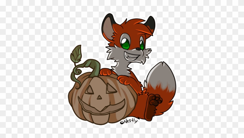 Drawn Fox Deviantart - Halloween Fox Gif #1119994