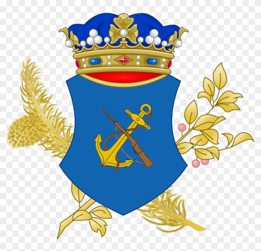 Coat Of Arms Of The Meriadni Royal Marines By Alabasterraven - Crest #1120192