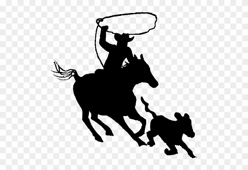 Royalty-free Cowboys At The Ranch 371926 Vector Clip - Calf Roping Clipart #1120259