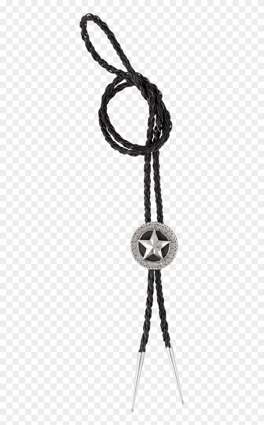 Pinto Ranch Rope Star Engraved Bolo Tie - Bolo Tie #1120327