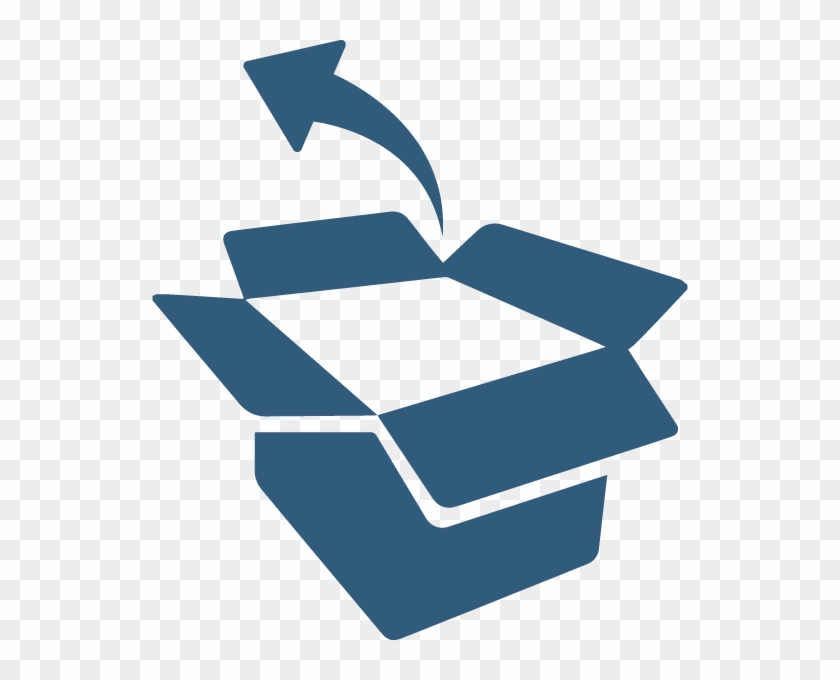 Unpacking Services - Box Black Icon Png #1120390