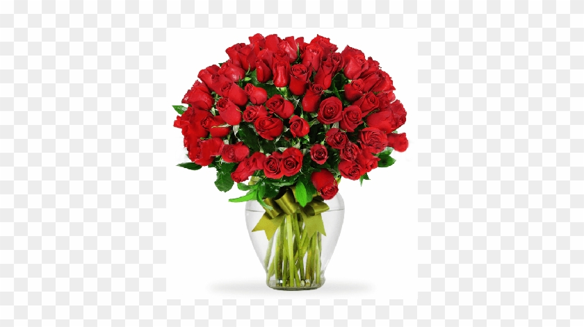Rosas Rojas En Jarron - Flowers In Flower Pot #1120453