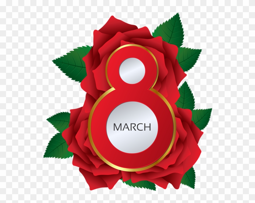 March 8 Red Roses Png Clipart Image - March 8 #1120465