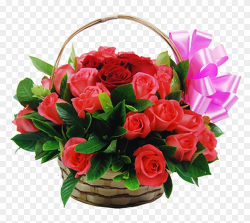 Garden Roses Beach Rose Flower Basket Wreath - Floribunda #1120483