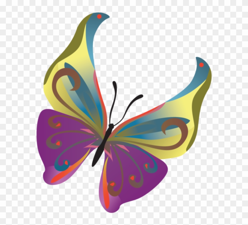 Бабочки На Прозрачном Фоне - Butterfly Vector #1120514