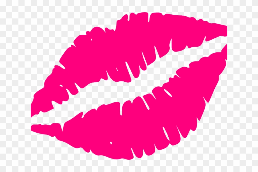 Kissing Clipart Pink - Pink Lips Clip Art #1120531