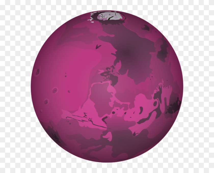 Planet Clipart Pink - Mars Clip Art #1120640