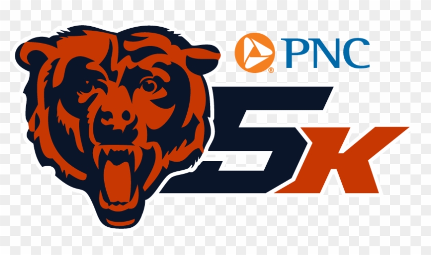 Pnc Chicago Bears 5k - Chicago Bears Head #1120667