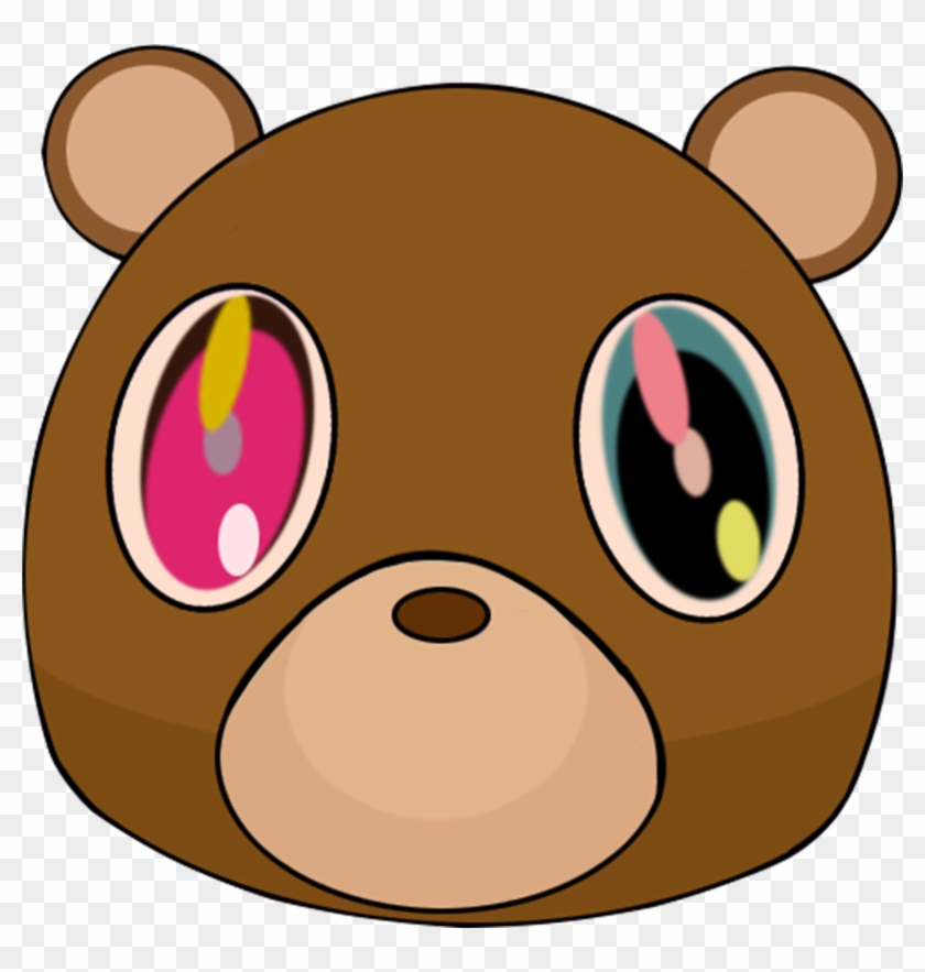 Graduation My Beautiful Dark Twisted Fantasy Art Wallpaper  Kanye West  Graduation Bear Face  Free Transparent PNG Clipart Images Download