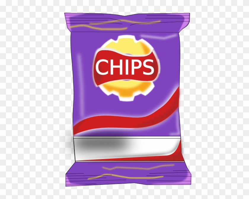 Chips Packet Clip Art At Clker - Bag Of Chips Clipart #1120788
