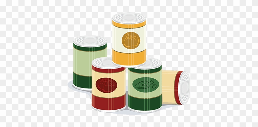 Canned-goods - Canned Food Vector Illustrations #1120798