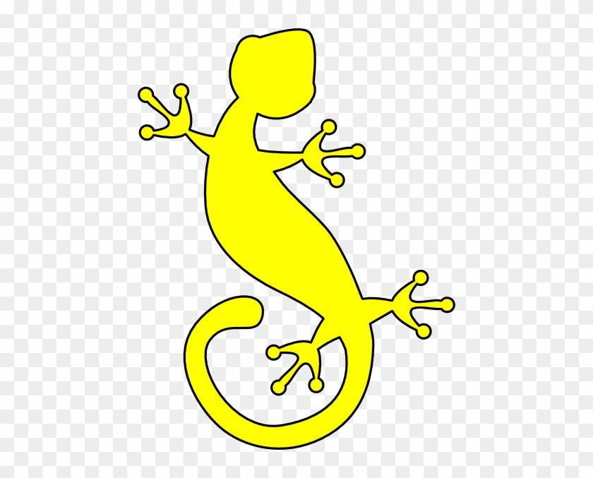 Leopard Gecko Clipart Cartoon - Outline Of A Lizard #1120975