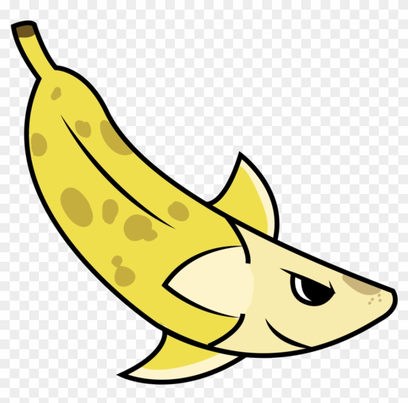 Banana Shark By Iampacs - Digital Art #1120986