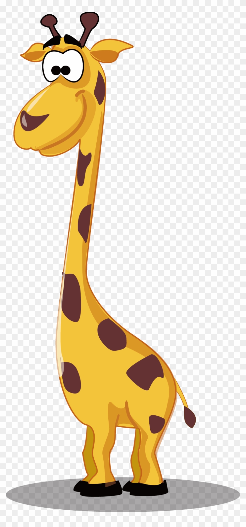 Giraffe Animal Cartoon Illustration - Animals #1120991