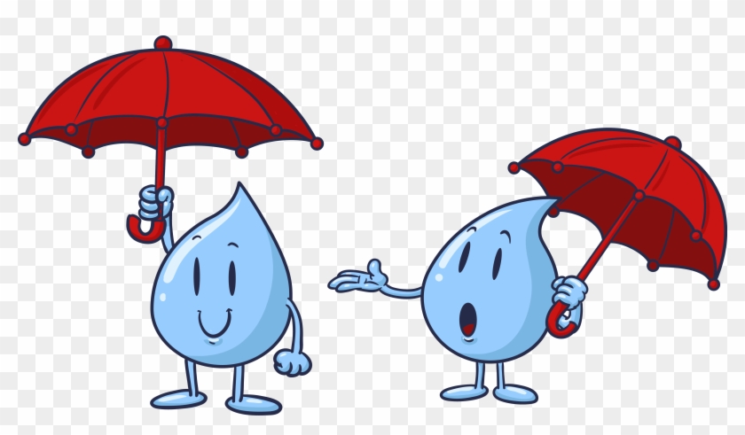 Drop Sticker Rain - Cartoon Water Droplets #1121111