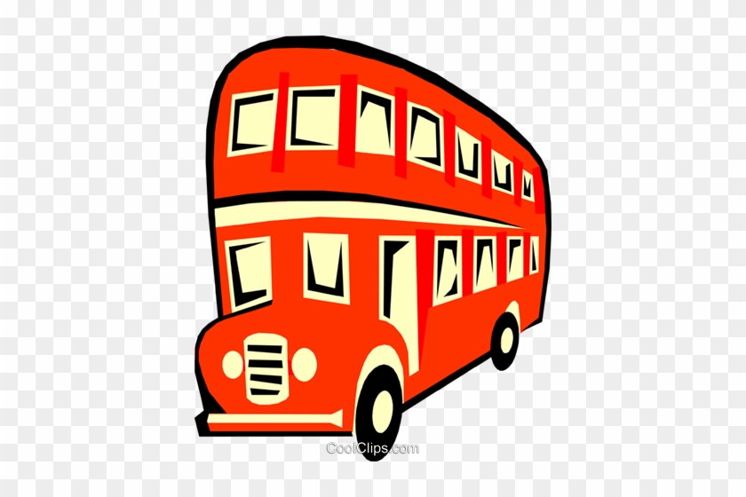 Double Decker Bus Royalty Free Vector Clip Art Illustration - Clipart England #1121113