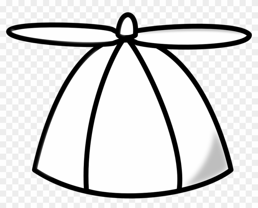 Blank Propeller Hat Clipart Clip Art At Clker - Propeller Hat Clip Art #1121153