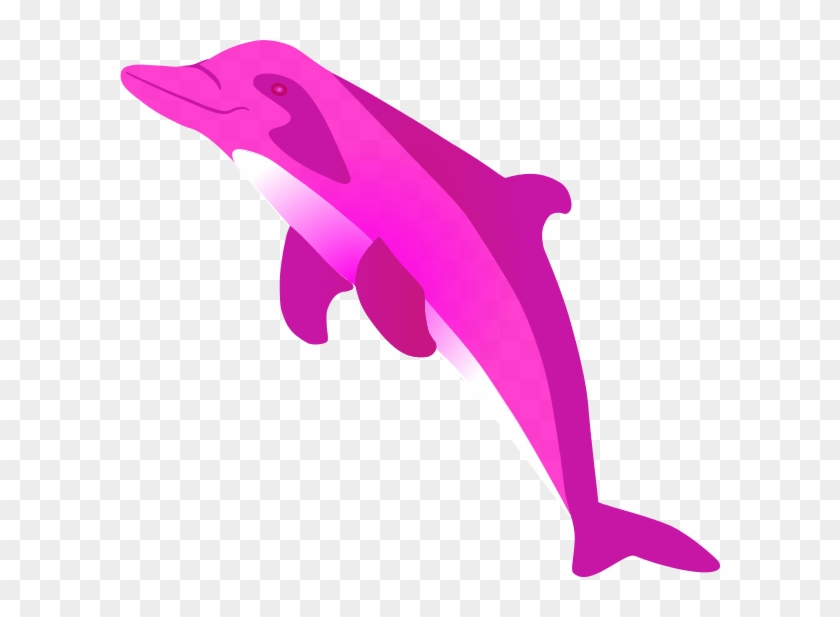 Pink Dolphin Clipart - Pink Dolphin Clipart #1121431