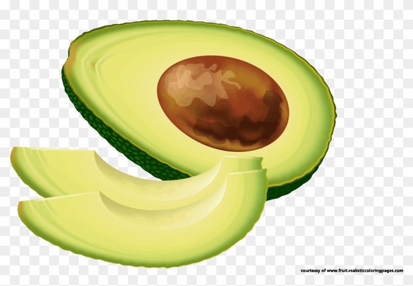 Avocado Clipart Full - Avocado Slices Clip Art #1121481
