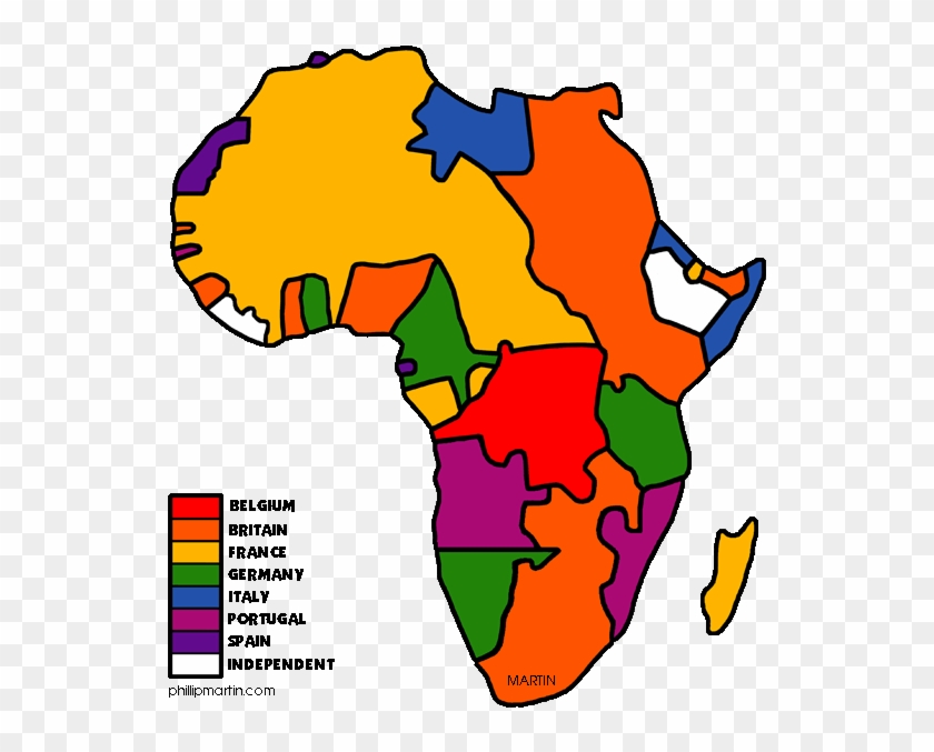 Free Africa Clip Art By Phillip Martin, Colonial Map - Free Africa Clip Art By Phillip Martin, Colonial Map #1121559