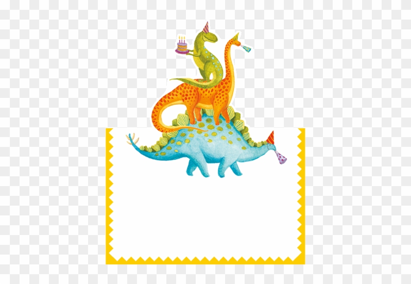 Caspari Partysaurus Dinosaurs Printed Die-cut Place - Caspari Partysaurus Place Cards #1121573