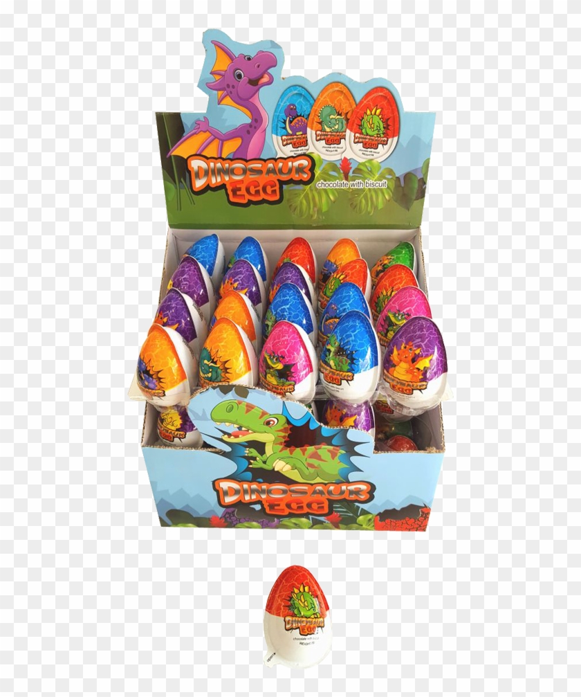 Dinosaur Chocolate Egg With Biscuit - Candy #1121576