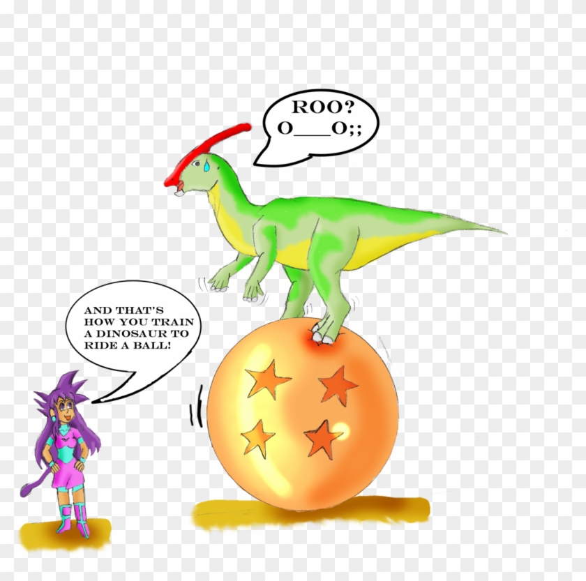 And That's How You Train A Dinosaur To Ride A Ball - Cartoon #1121594