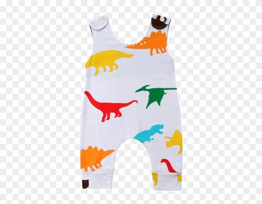 Colorful Dinosaur Romper - Romper Suit #1121596