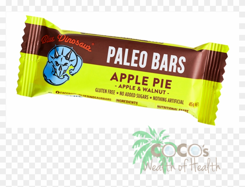 Apple Pie Paleo Bar 45g By Blue Dinosaur - Blue Dinosaur Mac Lemon Paleo Bar 45g #1121608