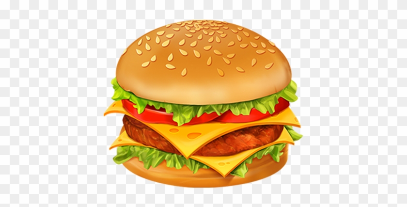 Hamburger Icon Clip Art At - Hamburger Png #1121643