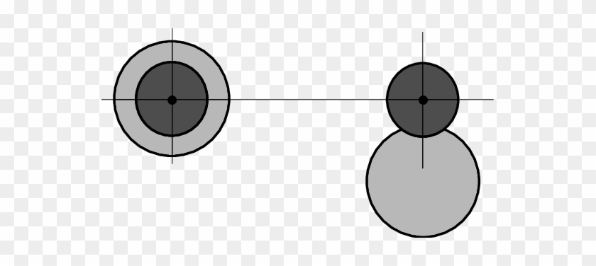 Cross-section Of Electron And Antiproton (dark Grey) - Circle #1121725