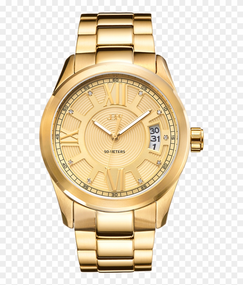 Bond - J6311a - Jbw Bond Mens Diamond-accent Gold-tone Stainless Steel #1121879