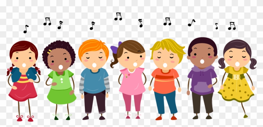 Song Group Children Clipart - Children Singing Clipart #1121926