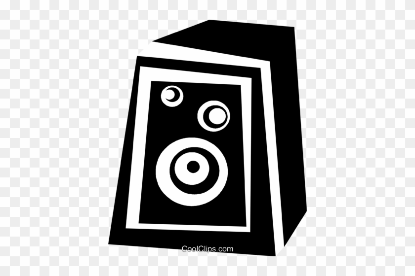 Stereo Speaker Royalty Free Vector Clip Art Illustration - Circle #1121931