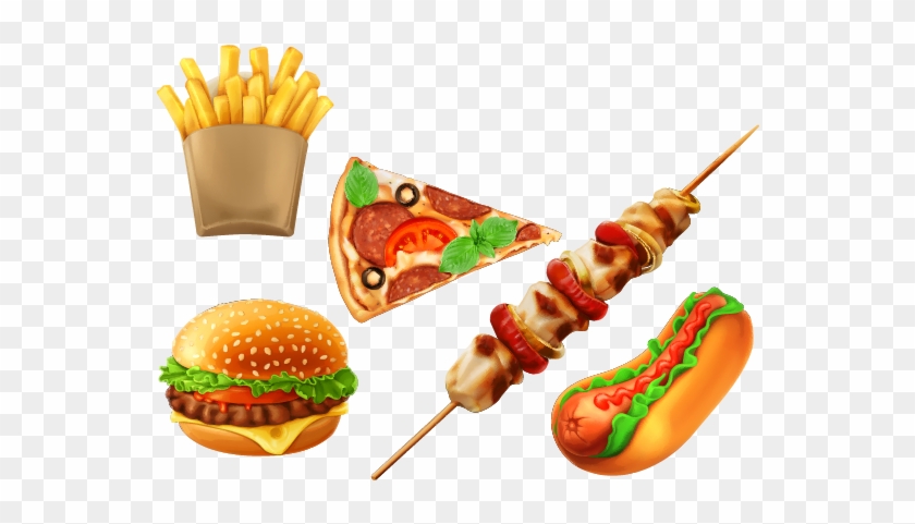 Hamburger Hot Dog Fast Food Junk Food - Barbecue Vector #1122009