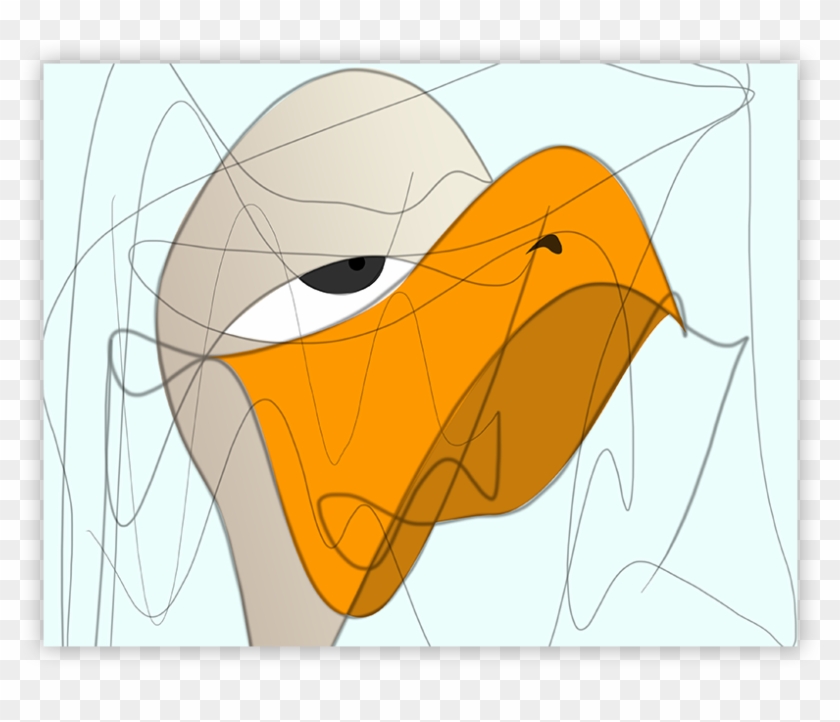 Digital Scribble Drawing - Gulls #1122014