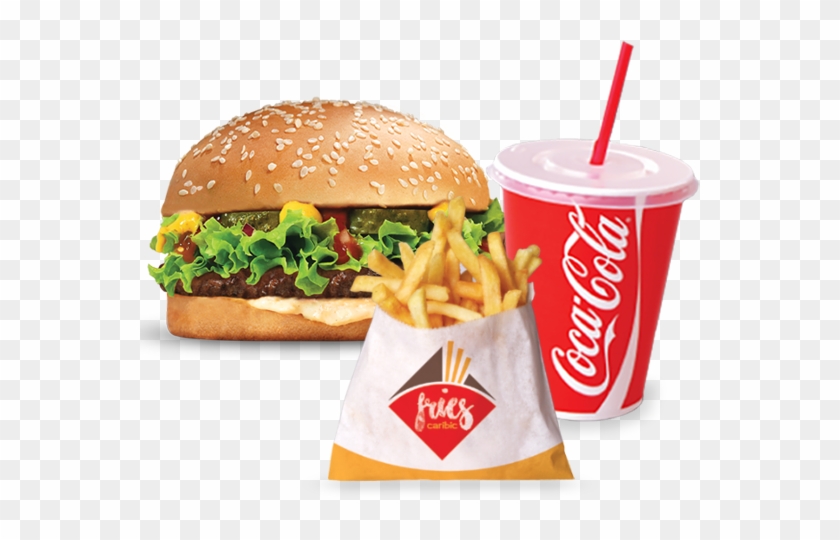 Bigt Hamburger<br/><span> Fries - 9oz Coke Cold Drink Paper Cup #1122033