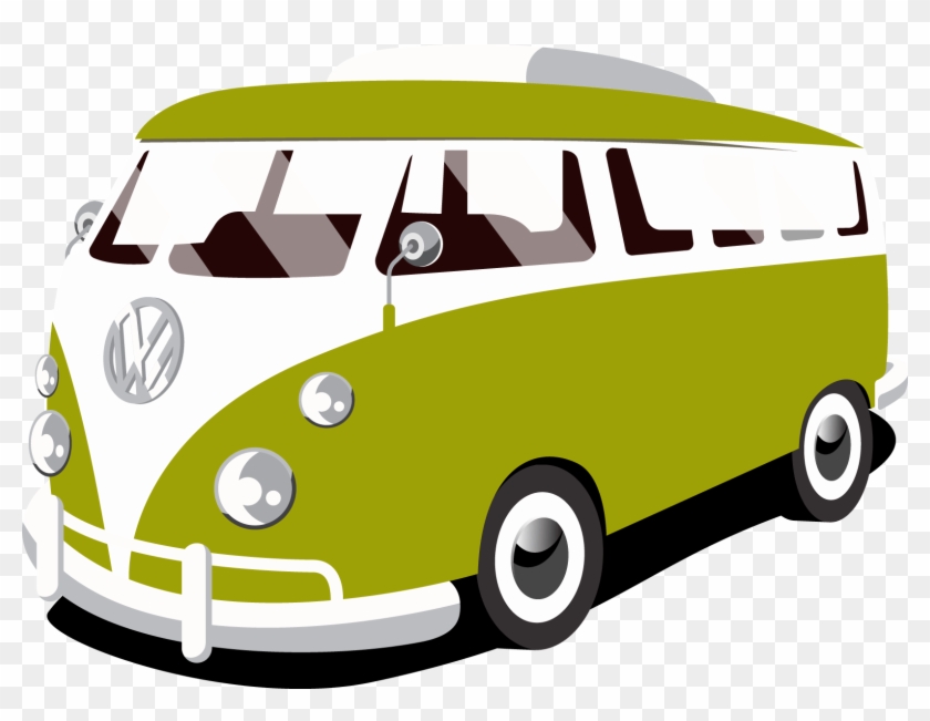 Volkswagen Clipart Hippy Van - Clip Art #1122164