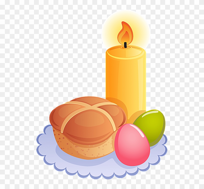 Church Clipart Bread - Easter Candle Clipart #1122201
