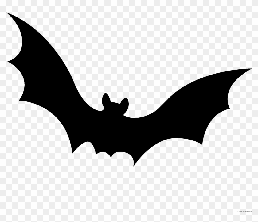 Bat Wings Animal Free Black White Clipart Images Clipartblack - Bat Outline #1122485