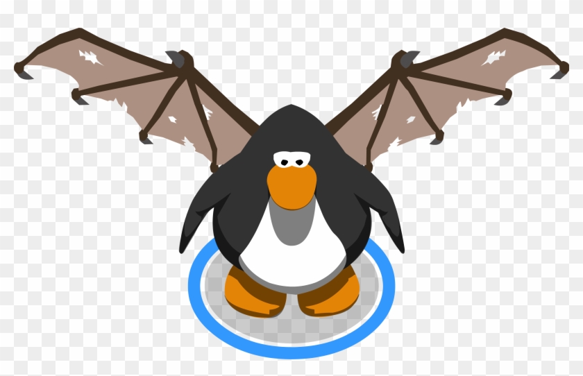 Brown Bat Wings In-game - Club Penguin Ring #1122506