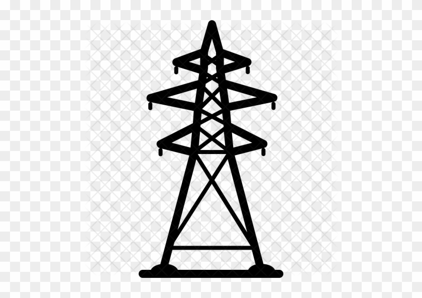Electricity Tower Icon - Electric Power Tower Icon #1122539