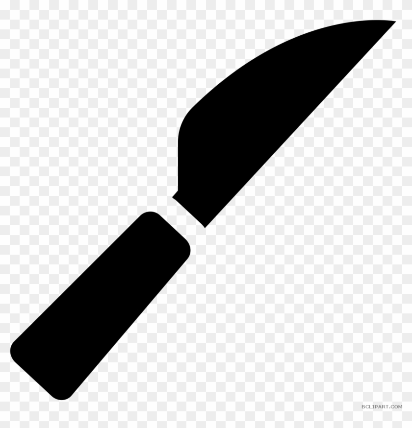 Knife Silhouette Tools Free Clipart Images Bclipart - Transparent Black Knife Clipart #1122668