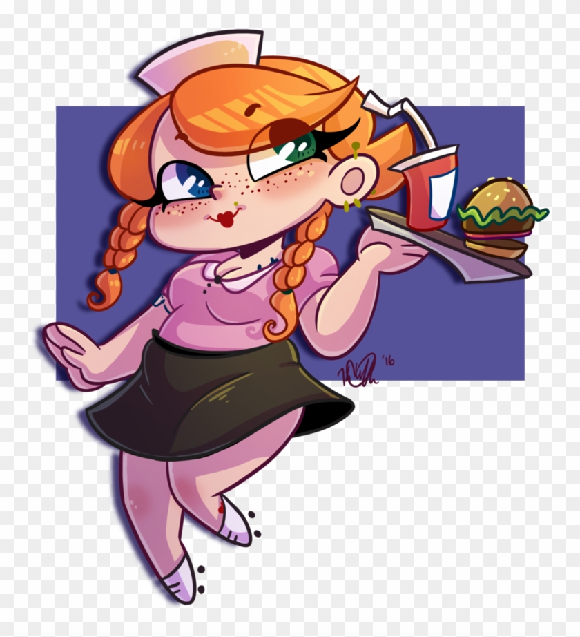 Clarisse Waitress By Missmistymoo - Cartoon #1122728