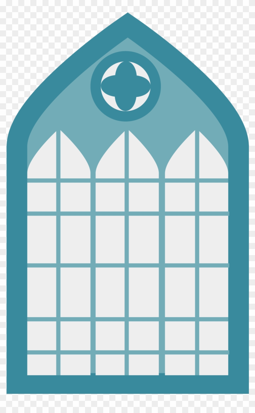 Altar De La Iglesia Euclidiana Del Vector Diseño Gráfico - Window #1122752