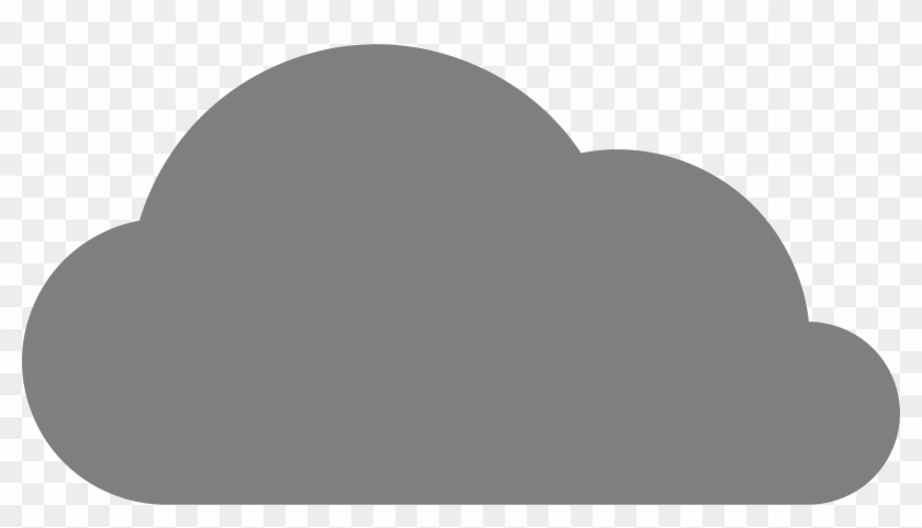 Big Image - Cartoon Grey Cloud Png #1122763