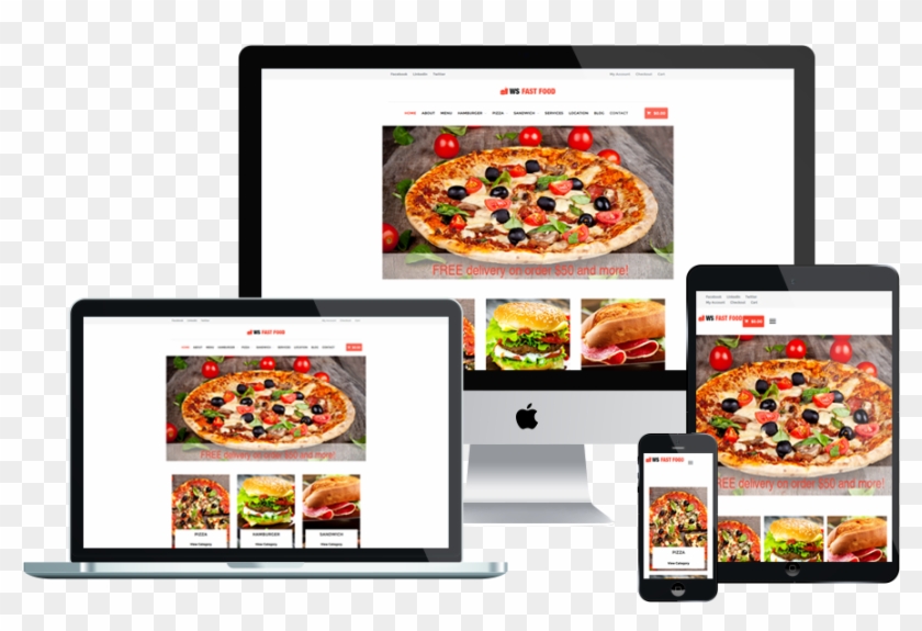 Ws Fast Food Is Free Food Delivery Wordpress Theme - Make You Italian Pizza: Cookbook #1122794